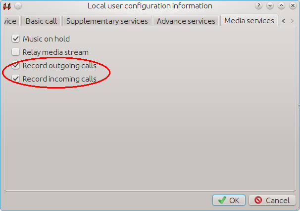 local user configuration