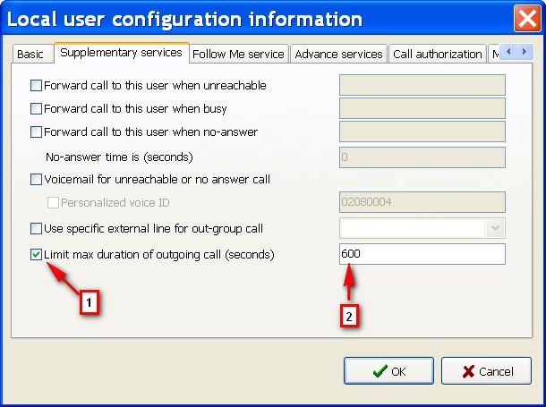 local user configuration