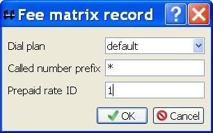 fee matrix