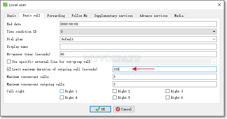 local user configuration