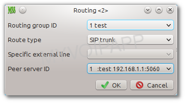 routing configuration