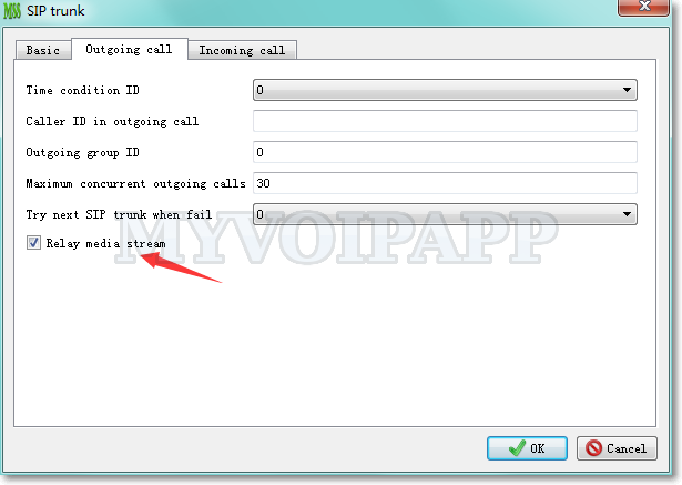 Relay media stream configuration